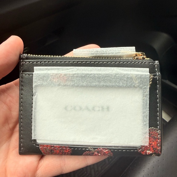 Coach Mini Skinny Id Case With Cherry Print - Picture 2 of 5